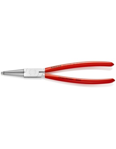 Alicate para arandelas para arandelas interiores en taladros recubiertos de plástico cromado 225 mm KNIPEX 44 13 J3
