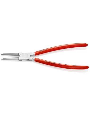 Alicate para arandelas para arandelas interiores en taladros recubiertos de plástico cromado 225 mm KNIPEX 44 13 J3