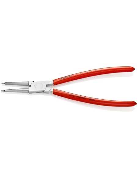 Alicate para arandelas para arandelas interiores en taladros recubiertos de plástico cromado 225 mm KNIPEX 44 13 J3