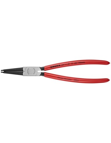 Alicate para arandelas para arandelas interiores en taladros recubiertos de plástico negro atramentado 225 mm KNIPEX 44 11 J3