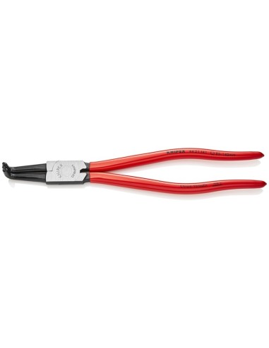 Alicate para arandelas para arandelas interiores en taladros recubiertos de plástico negro atramentado 300 mm KNIPEX 44 21 J41