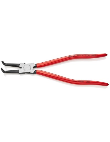 Alicate para arandelas para arandelas interiores en taladros recubiertos de plástico negro atramentado 300 mm KNIPEX 44 21 J41