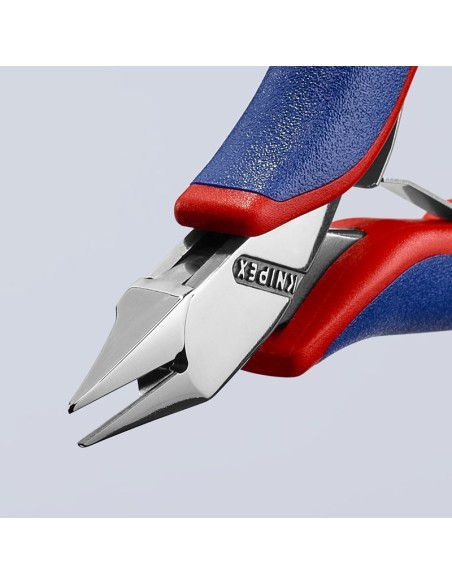 Alicates de corte diagonal para electrónica con fundas multicomponentes 115 mm KNIPEX 77 72 115