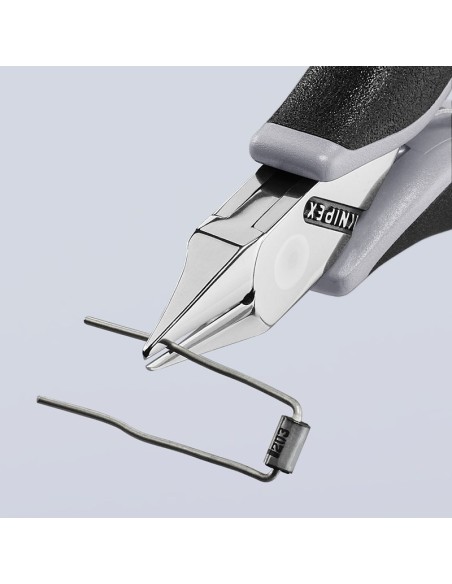 Alicates de corte diagonal para electrónica ESD con fundas multicomponentes 115 mm KNIPEX 77 52 115 ESD