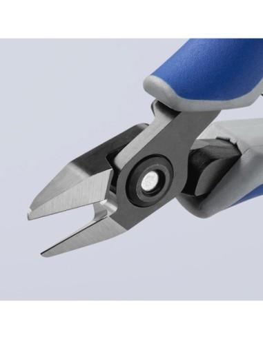 Alicates de precisión de corte diagonal para electrónica con fundas multicomponentes bruñido 125 mm KNIPEX 79 62 125