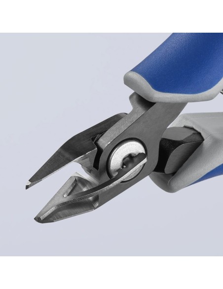 Alicates de precisión de corte diagonal para electrónica con fundas multicomponentes bruñido 125 mm KNIPEX 79 62 125