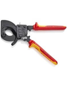 Cortacables (tipo carraca) aislados con fundas multicomponentes, según norma VDE negro, lacado 250 mm (cartulina autoservicio/b 2
