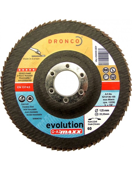 Discos de láminas abrasivas zirconio (base abombada) G-AZ MAXX