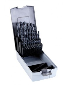 ALYCO 121330 Juego 25 brocas hss en caja de plástico duro