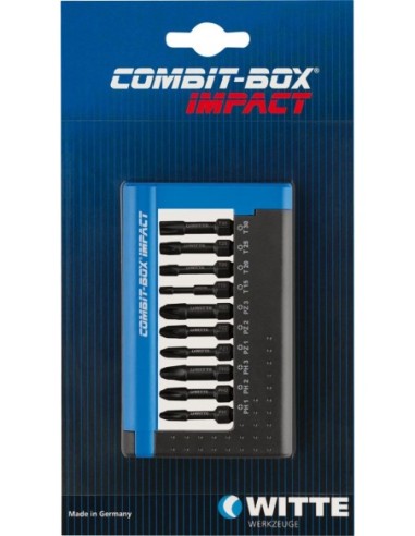 Juego de 10 puntas de impacto en COMBIT-BOX