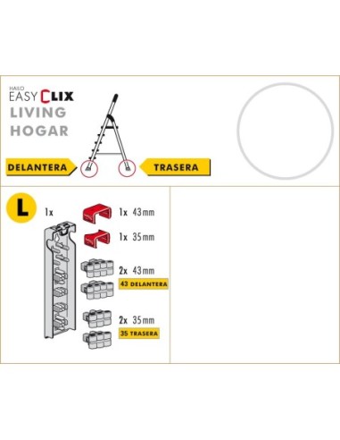 Juego de tacos EasyClix Living (Hogar) tamaño L