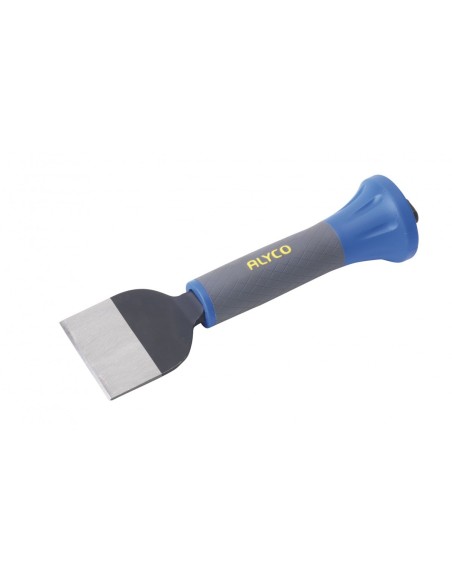 Alyco 197461 cincel plano para ranuras con protector bimaterial