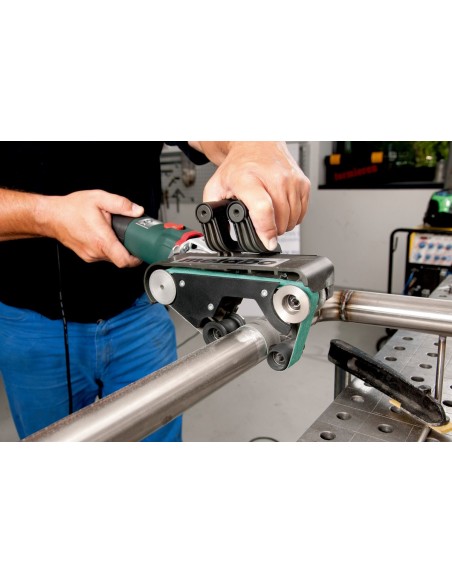 LIJADORA DE CINTA PARA TUBOS 900W + MALETÍN, METABO 602183510 RBE 9-60