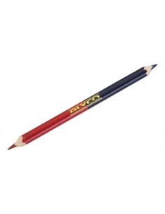 Alyco 149055 lapíz para carpintero 2 colores azul y rojo