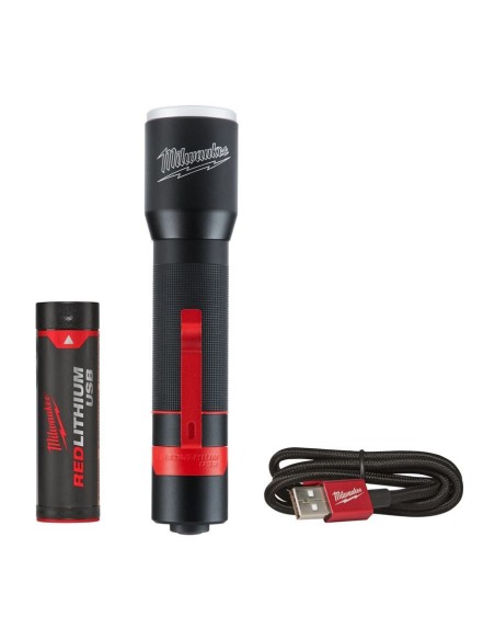 MILWAUKEE 4933459444 Linterna táctica con batería recargable USB - L4 MLED