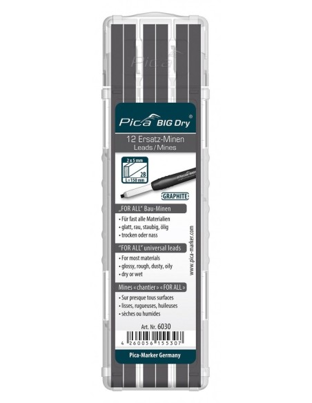 Minas universales de grafito FOR ALL Pica BIG Dry