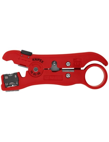 Pelacables para cables coaxiales y cables de datos 125 mm KNIPEX 16 60 06 SB