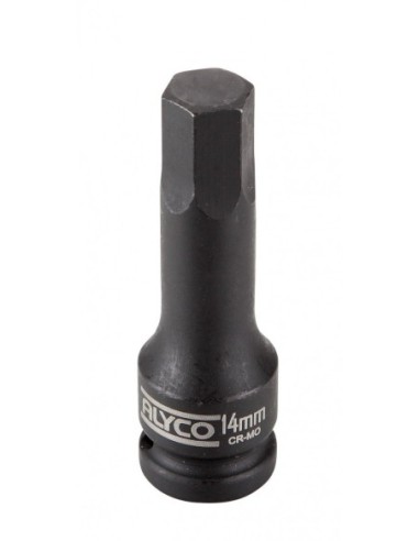 ALYCO 198285 Llaves de vaso de impacto con punta hexagonal de 1/2
