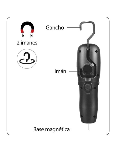 ALYCO 190571 Linterna recargable 3w cob ip20