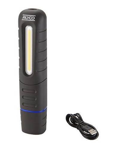 ALYCO 190573 Linterna recargable reforzada abatible bifocal
