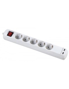 ALYCO 199435 Base múltiple con interruptor 5 enchufes