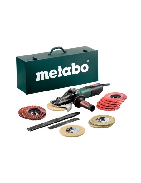 Amoladora eléctrica 1000W 125mm + maletín METABO 613080500 WEVF 10-125 Quick Inox Set