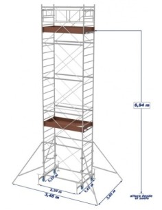 Andamio con Plataforma SYSTEM 100x200