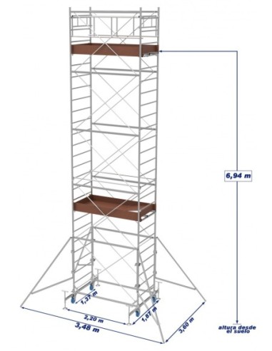 Andamio con Plataforma SYSTEM 100x200