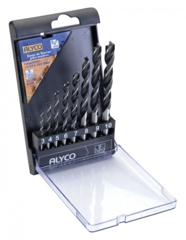 ALYCO 136208 Juego 8 brocas helicoidales