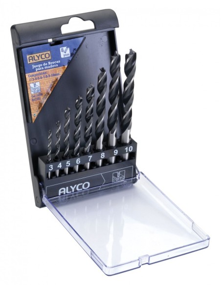 ALYCO 136208 Juego 8 brocas helicoidales