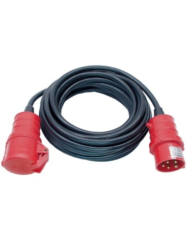 Alargador eléctrico IP44 H07RN-F 5G con enchufe CEE 400V/16A de 5 polos para uso industrial