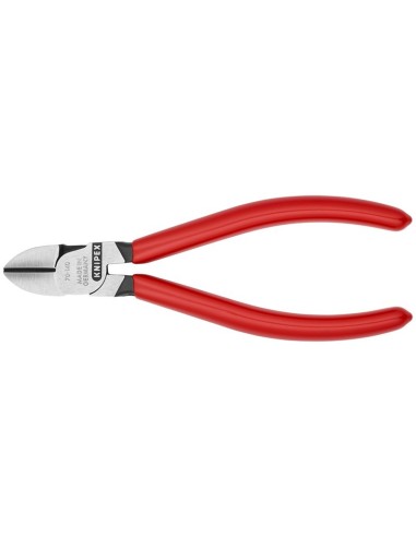 Alicate de corte diagonal recubiertos de plástico negro atramentado 140 mm (cartulina autoservicio/blíster) KNIPEX 70 01 140 SB