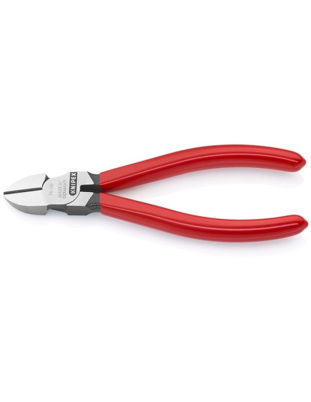 Alicate de corte diagonal recubiertos de plástico negro atramentado 140 mm KNIPEX 70 01 140