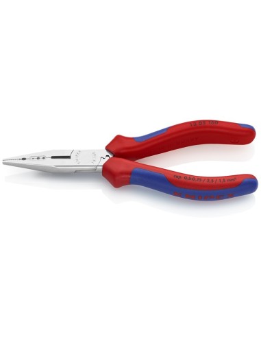 Alicate de electricista con fundas multicomponentes cromado 160 mm KNIPEX 13 05 160