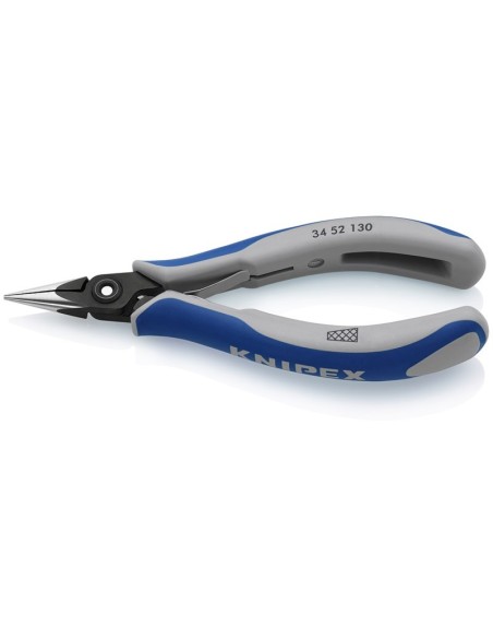 Alicate de precisión de montaje para electrónica con fundas multicomponentes bruñido 130 mm KNIPEX 34 52 130