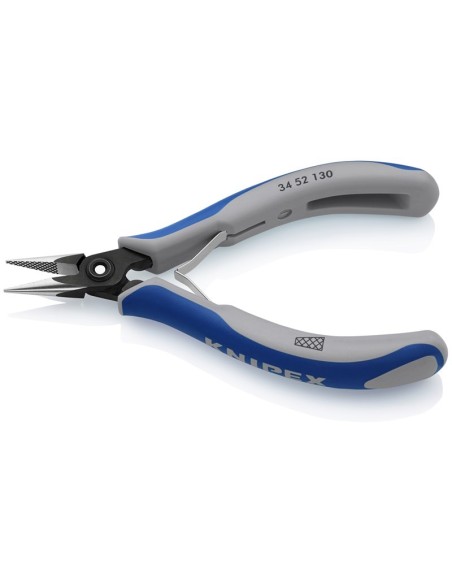 Alicate de precisión de montaje para electrónica con fundas multicomponentes bruñido 130 mm KNIPEX 34 52 130