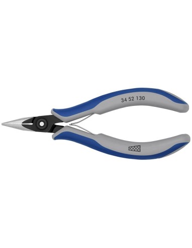 Alicate de precisión de montaje para electrónica con fundas multicomponentes bruñido 130 mm KNIPEX 34 52 130