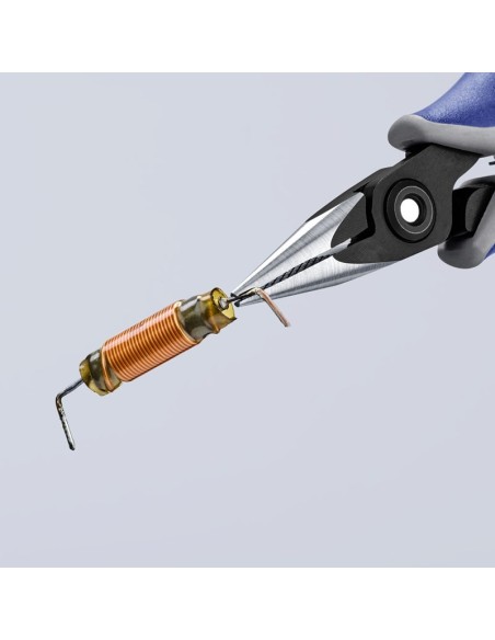 Alicate de precisión de montaje para electrónica con fundas multicomponentes bruñido 130 mm KNIPEX 34 52 130