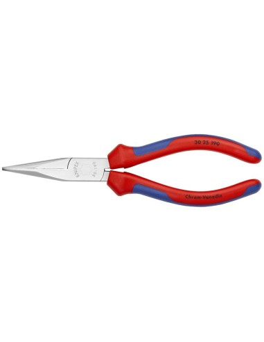 Alicate de boca larga con fundas multicomponentes cromado 190 mm KNIPEX 30 25 190