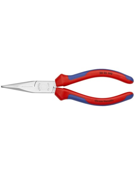 Alicate de boca larga con fundas multicomponentes cromado 190 mm KNIPEX 30 25 190