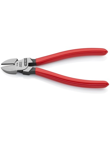 Alicate de corte diagonal recubiertos de plástico negro atramentado 160 mm (cartulina autoservicio/blíster) KNIPEX 70 01 160 SB