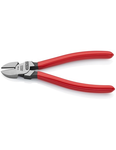 Alicate de corte diagonal recubiertos de plástico negro atramentado 160 mm (cartulina autoservicio/blíster) KNIPEX 70 01 160 SB