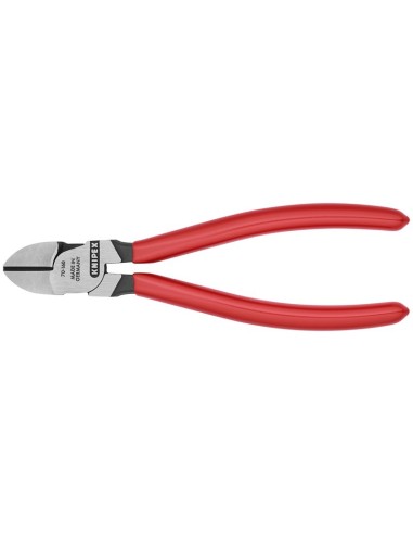Alicate de corte diagonal recubiertos de plástico negro atramentado 160 mm (cartulina autoservicio/blíster) KNIPEX 70 01 160 SB