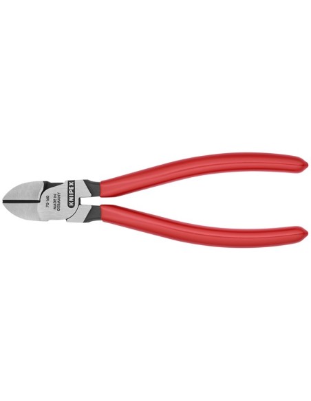 Alicate de corte diagonal recubiertos de plástico negro atramentado 160 mm (cartulina autoservicio/blíster) KNIPEX 70 01 160 SB
