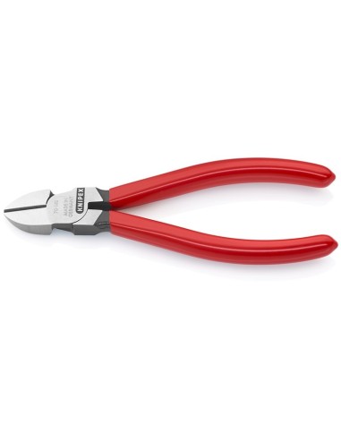 Alicate de corte diagonal recubiertos de plástico negro atramentado 140 mm KNIPEX 70 01 140 EAN