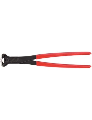 Alicate de corte frontal recubiertos de plástico negro atramentado 280 mm KNIPEX 68 01 280