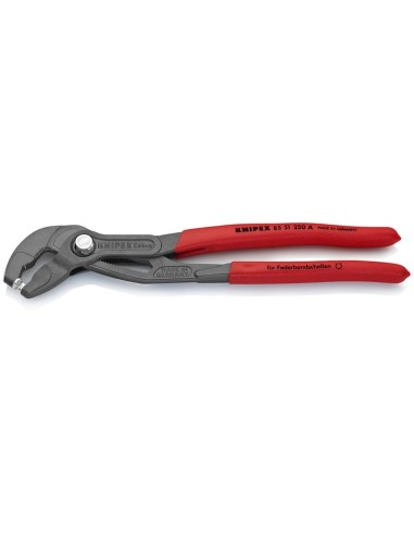 Alicate para abrazaderas recubiertos de plástico antideslizante gris atramentado 250 mm KNIPEX 85 51 250 A
