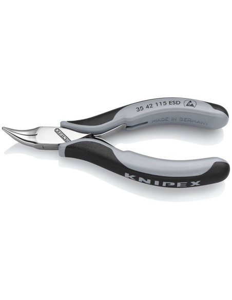 Alicate de montaje para electrónica ESD con fundas multicomponentes 115 mm KNIPEX 35 42 115 ESD