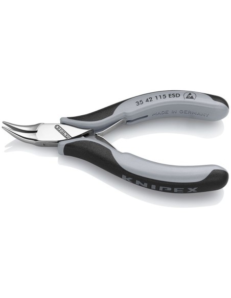 Alicate de montaje para electrónica ESD con fundas multicomponentes 115 mm KNIPEX 35 42 115 ESD