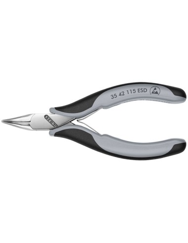 Alicate de montaje para electrónica ESD con fundas multicomponentes 115 mm KNIPEX 35 42 115 ESD